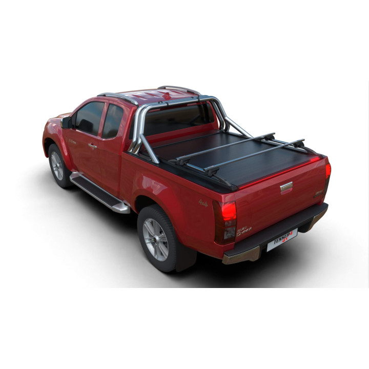 Spring Assisted Roll Top Tonneau Bed Cover, Tessera 4x4 Roll+, Isuzu D-Max Extra Cab 2012 - 2020 - EDK.ro