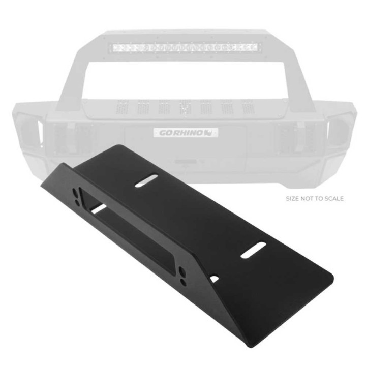 Fairlead Mount Plate for Rockline Bumper, Go Rhino, Ford Bronco 2021 - Present, Jeep Gladiator 2020 - Present, Jeep Wrangler Rap