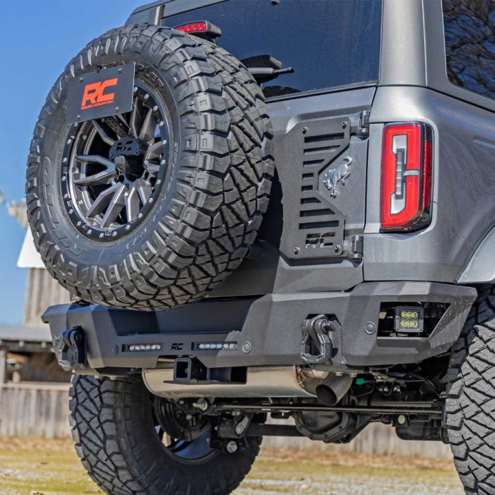 Adaptor pentru Plăcuța de Înmatriculare, Rough Country, Ford Bronco 2021 - Prezent, Jeep Wrangler 1997 - 2006 - EDK.ro