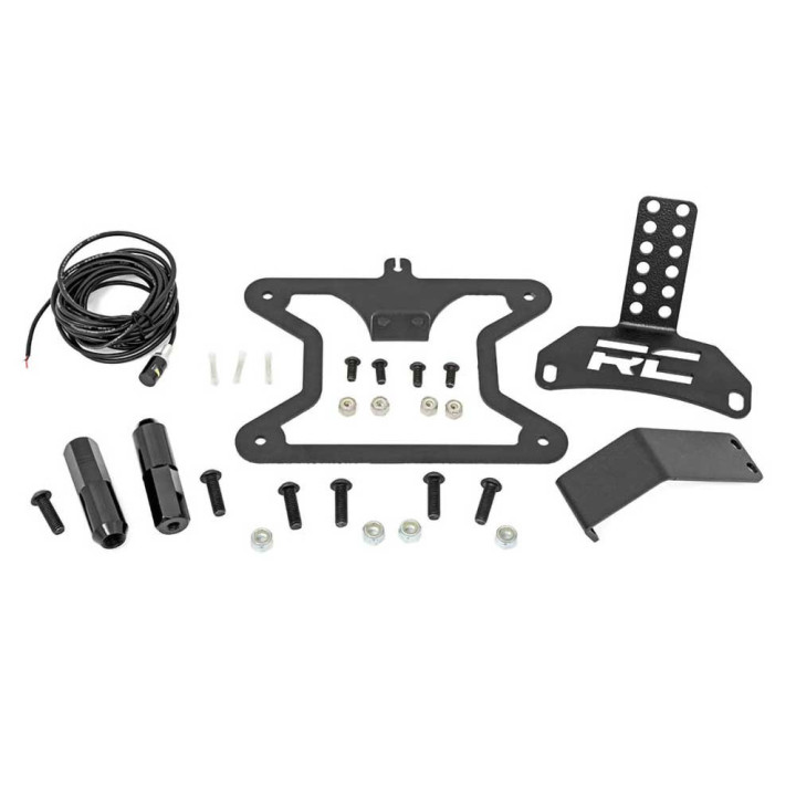 Adaptor pentru Plăcuța de Înmatriculare, Rough Country, Ford Bronco 2021 - Prezent, Jeep Wrangler 1997 - 2006 - EDK.ro