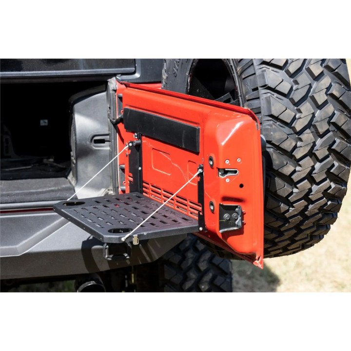 Tailgate Aluminium Flip Down Table, Rough Country, Ford Bronco 2021 - Present, Jeep Wrangler 2007 - 2018 - EDK.ro