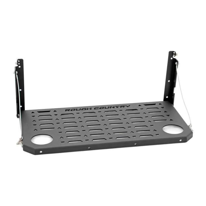 Tailgate Aluminium Flip Down Table, Rough Country, Ford Bronco 2021 - Present, Jeep Wrangler 2007 - 2018 - EDK.ro