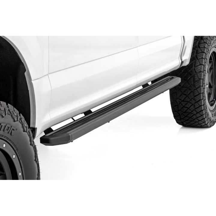 Side Steps, Rough Country Multi-Color LED, Ford F-150 / F-250 / F-350 Raptor 2017 - Present - EDK.ro