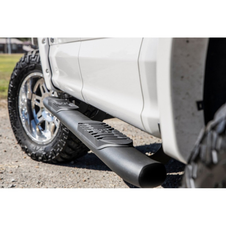 Side Steps, Rough Country Oval Nerf Step, Ford F-150 / F-250 / F-350 Raptor 2017 - Present - EDK.ro