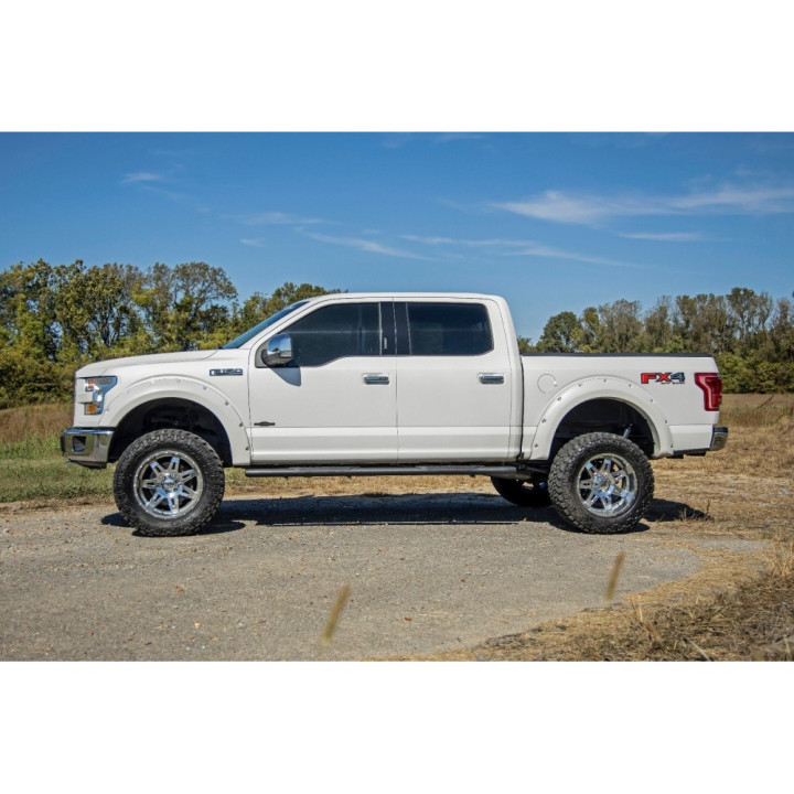 Side Steps, Rough Country Oval Nerf Step, Ford F-150 / F-250 / F-350 Raptor 2017 - Present - EDK.ro