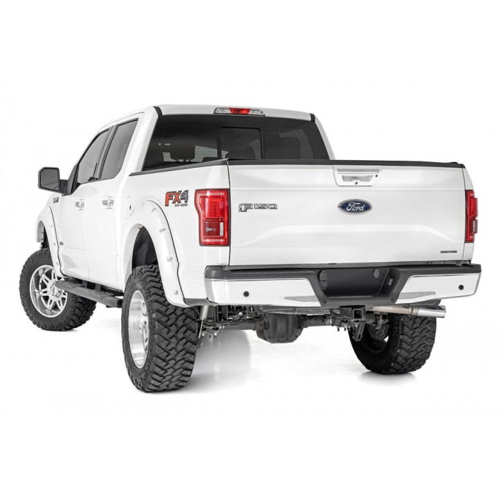 Side Steps, Rough Country Oval Nerf Step, Ford F-150 / F-250 / F-350 Raptor 2017 - Present - EDK.ro