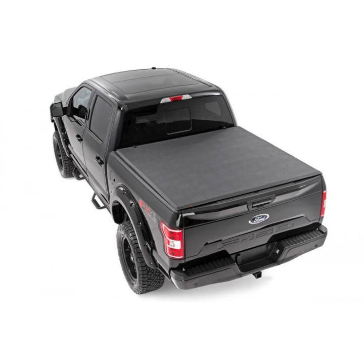 Soft Top Tonneau Bed Cover, Rough Country Tri-Fold, Chevrolet Colorado / GMC Canyon Bed Length 5.7 Feet 2014 - 2032 - EDK.ro