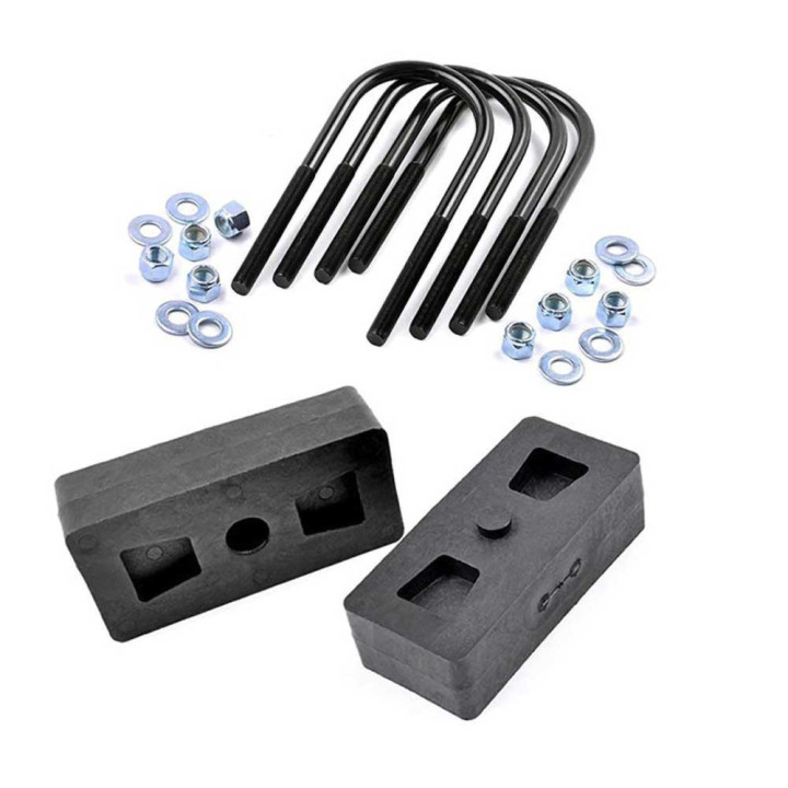 Kit Șuruburi în U și Blocuri de Ridicare 1 Inch, Rough Country, Ford F-150 1997 - 2003 - EDK.ro