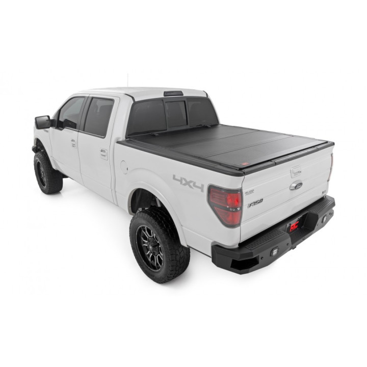 Lid Tonneau Bed Cover, Rough Country Tri-Fold, Ford F-150 Bed Length 6.7 Feet 2004 - Present - EDK.ro