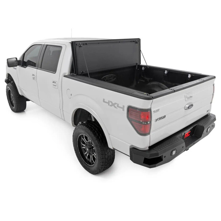 Lid Tonneau Bed Cover, Rough Country Tri-Fold, Ford F-150 Bed Length 5.7 Feet 2004 - 2014 - EDK.ro