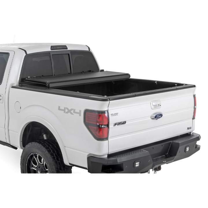 Lid Tonneau Bed Cover, Rough Country Tri-Fold, Chevrolet Colorado / GMC Canyon Bed Length 5.7 Feet 2014 - 2098 - EDK.ro