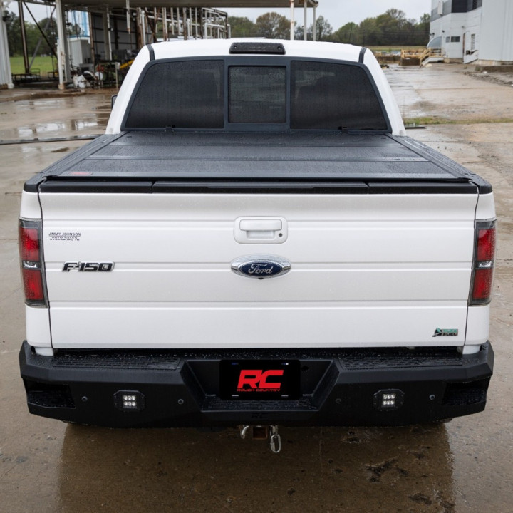 Lid Tonneau Bed Cover, Rough Country Tri-Fold, Ford F-150 Raptor Bed Length 5.7 Feet 2004 - Present - EDK.ro