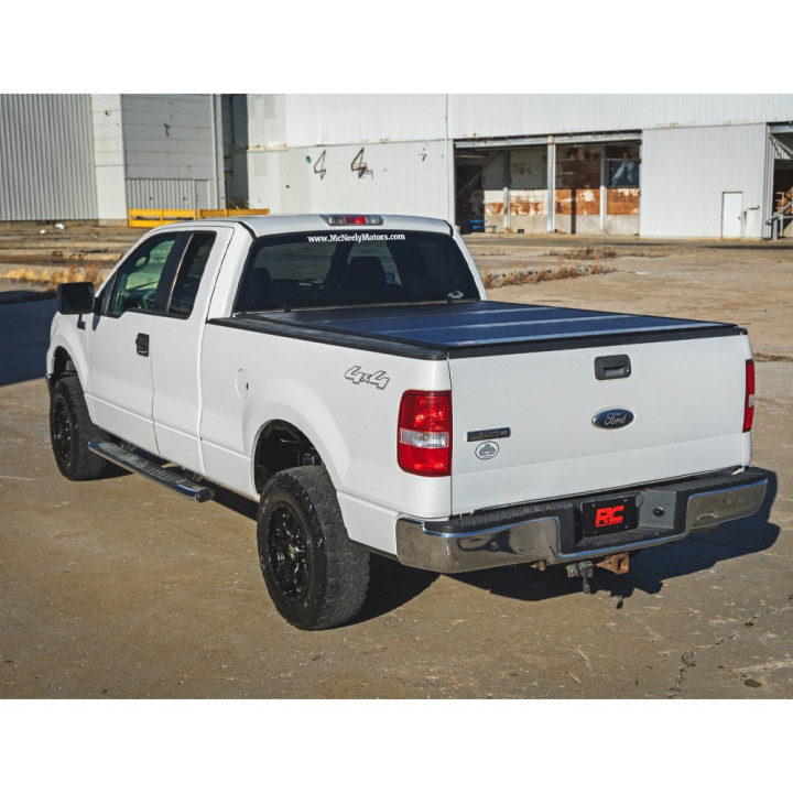 Lid Tonneau Bed Cover, Rough Country Tri-Fold, Ford F-150 Raptor Bed Length 6.7 Feet 2004 - 2014 - EDK.ro