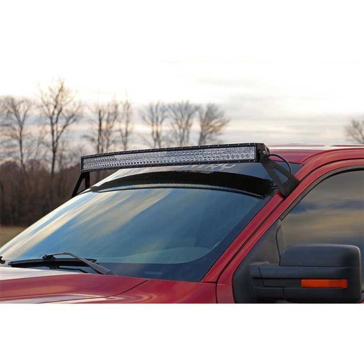 EC Approved LED Projector Integration Kit for Windshield, Rough Country Upper windshield curved LED light bar 54" mounts, Ford F