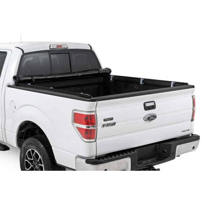 Soft Top Tonneau Bed Cover, Rough Country Roll, Chevrolet Colorado / GMC Canyon Bed Length 5.7 Feet 2014 - Present - EDK.ro