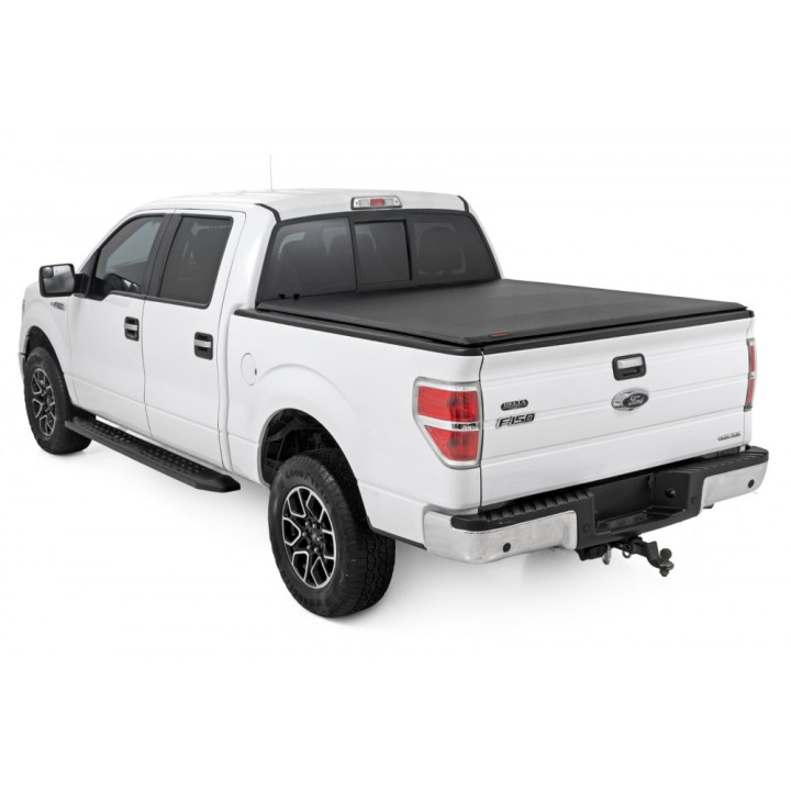 Soft Top Tonneau Bed Cover, Rough Country Roll, Ford F-150 Bed Length 5.7 Feet 2009 - Present - EDK.ro