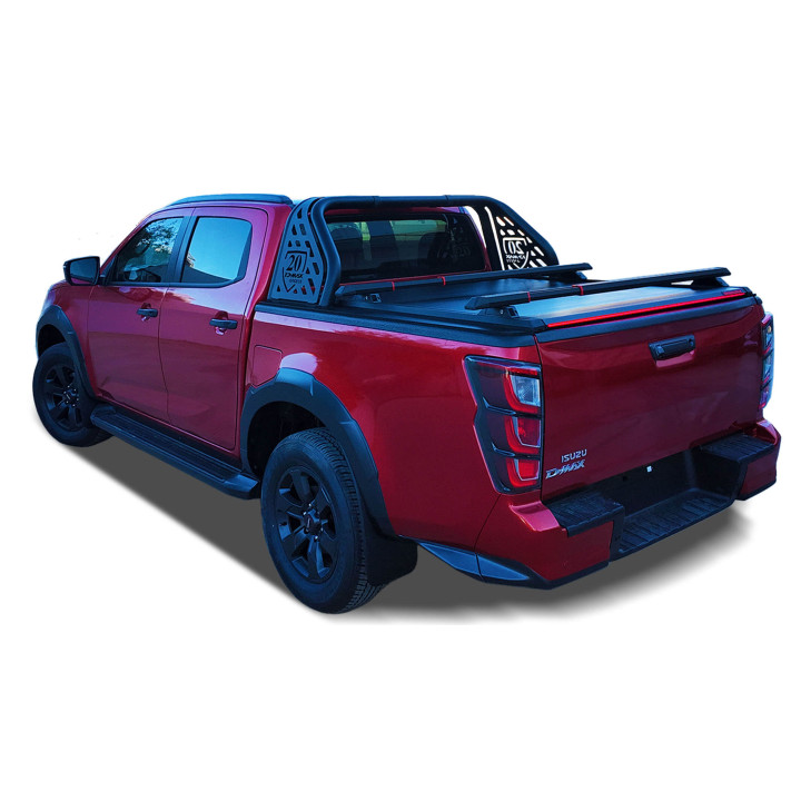 Spring Assisted Roll Top Tonneau Bed Cover, Tessera 4x4 Roll+, Isuzu D-Max Double Cab 2021 - Present - EDK.ro