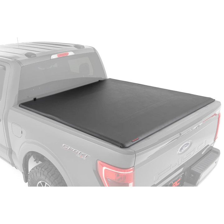 Soft Top Tonneau Bed Cover, Rough Country Roll, Chevrolet Colorado / GMC Canyon Bed Length 6.7 Feet 2014 - 2056 - EDK.ro