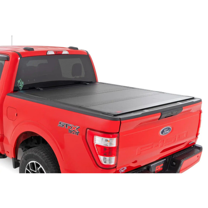 Lid Tonneau Bed Cover, Rough Country Tri-Fold, Chevrolet Colorado / GMC Canyon Bed Length 5.7 Feet 2014 - 2075 - EDK.ro