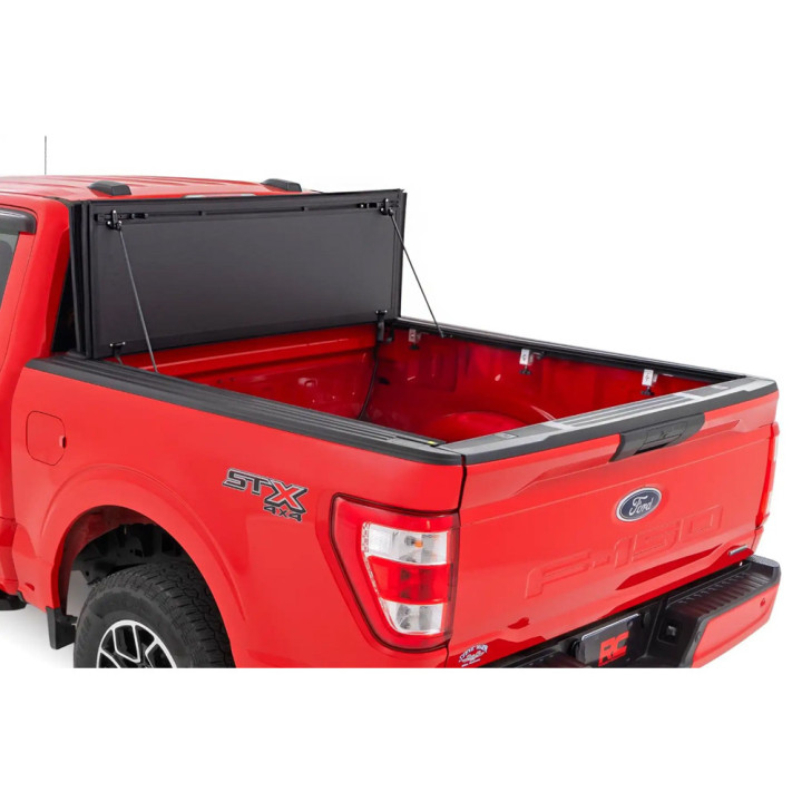 Lid Tonneau Bed Cover, Rough Country Tri-Fold, Chevrolet Colorado / GMC Canyon Bed Length 5.7 Feet 2014 - 2075 - EDK.ro