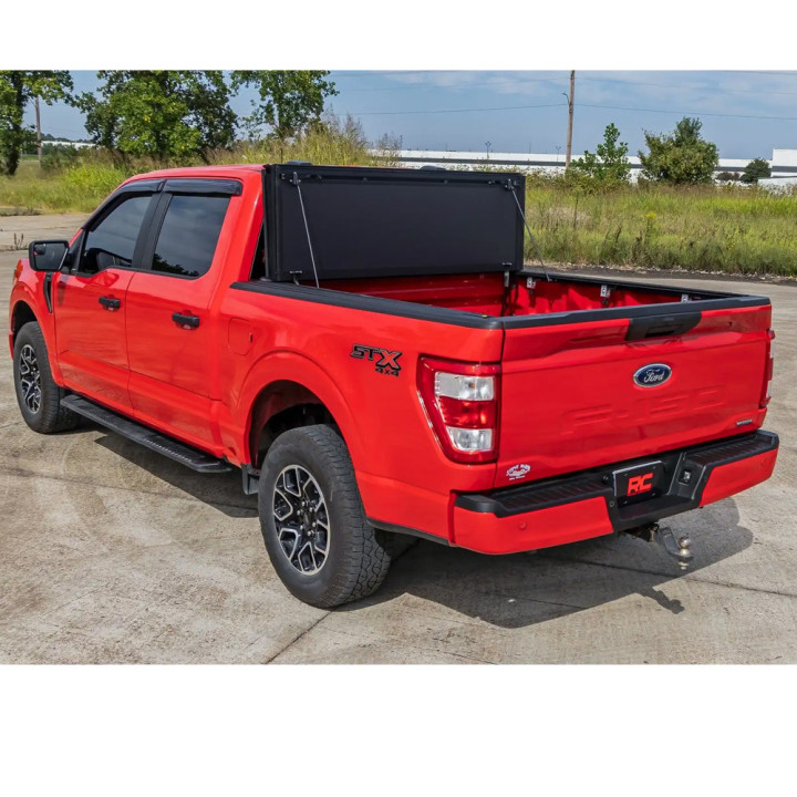 Lid Tonneau Bed Cover, Rough Country Tri-Fold, Chevrolet Colorado / GMC Canyon Bed Length 5.7 Feet 2014 - 2075 - EDK.ro