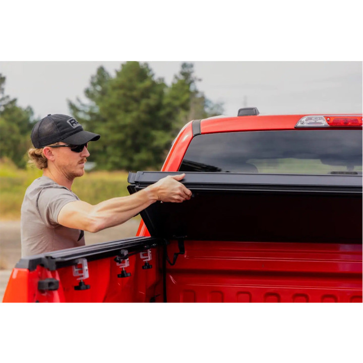 Lid Tonneau Bed Cover, Rough Country Tri-Fold, Chevrolet Colorado / GMC Canyon Bed Length 5.7 Feet 2014 - 2075 - EDK.ro