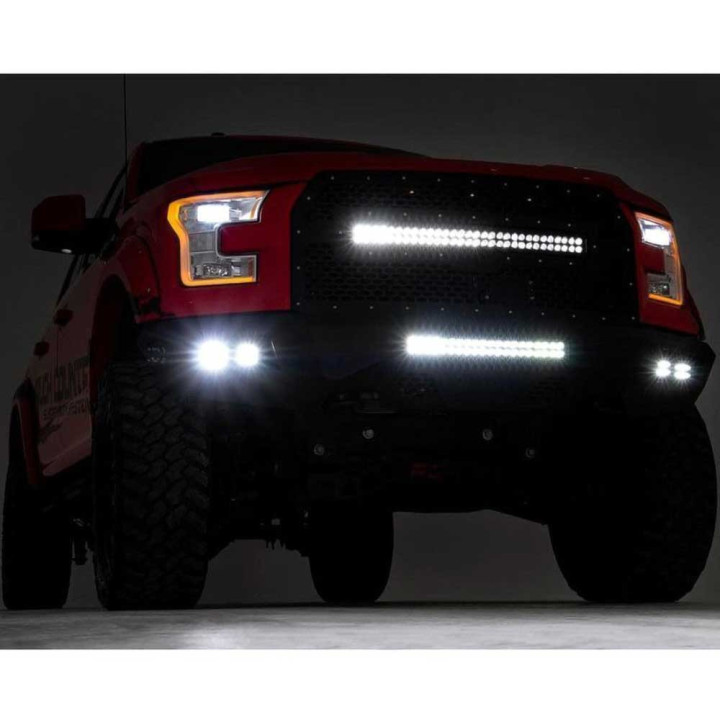 Off-Road Bullbar, Rough Country with LED Lights, Ford F-150 2015 - 2020 - EDK.ro