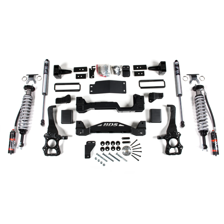 Suspension Lift Kit, BDS Suspension with FOX shocks Lift 4 Inch, Ford F-150 2015 - 2020 - EDK.ro