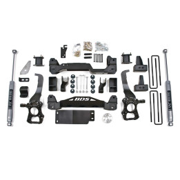Suspension Lift Kit, BDS Suspension with NX2 shocks Lift 4 Inch, Ford F-150 2015 - 2020 - EDK.ro
