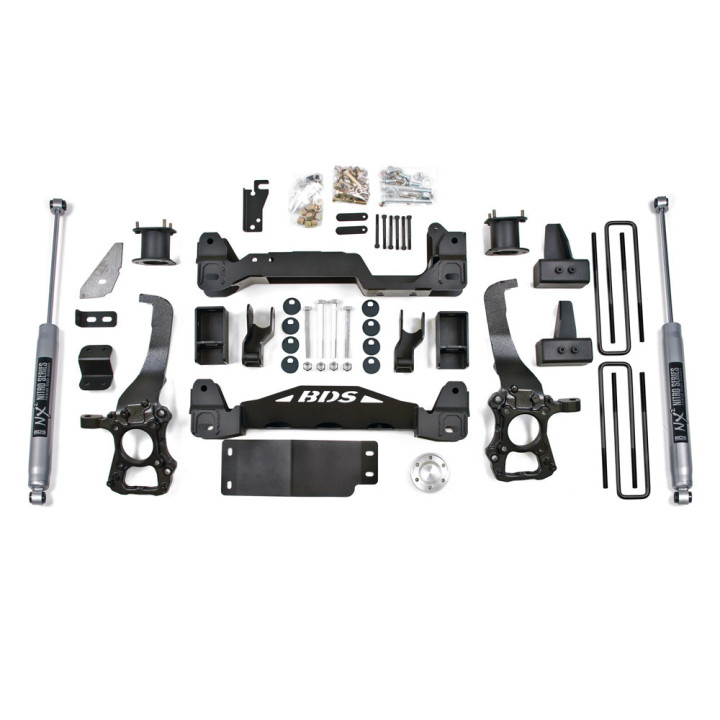 Suspension Lift Kit, BDS Suspension with NX2 shocks Lift 4 Inch, Ford F-150 2015 - 2020 - EDK.ro