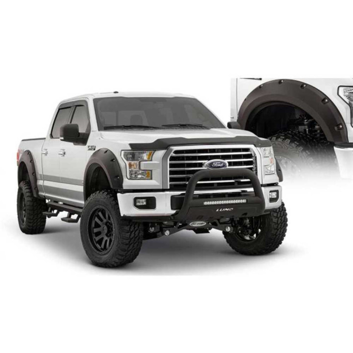 Front and Rear Fender Flares, Bushwacker Pocket Style, Ford F-150 2015 - 2020 - EDK.ro