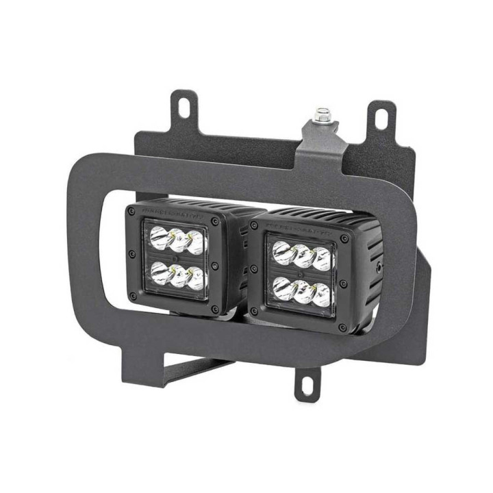 Kit de Integrare Proiectoare LED Omologate Pentru Luminile de Ceață, Rough Country Fog LED light kit Flood Beam Black Series, Fo