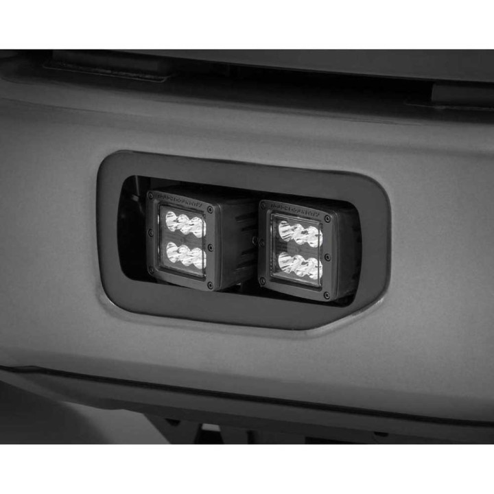 Kit de Integrare Proiectoare LED Omologate Pentru Luminile de Ceață, Rough Country Fog LED light kit Flood Beam Black Series, Fo