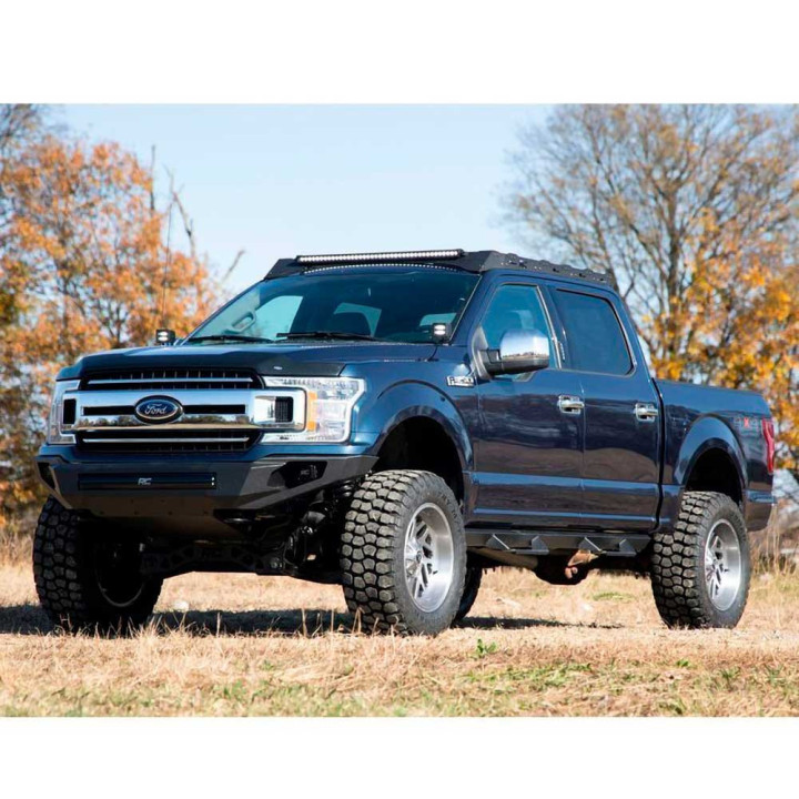 Roof Rack System with Front and Rear LED Light Bar 40 Inch, Rough Country, Ford F-150 2015 - 2020 - EDK.ro