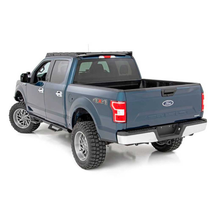 Sistem de Portbagaj de Plafon cu Bară LED Față și Spate de 40 Inch, Rough Country, Ford F-150 2015 - 2020 - EDK.ro