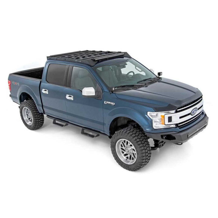 Sistem de Portbagaj de Plafon cu Bară LED Frontală de 40 Inch, Rough Country, Ford F-150 2015 - 2020 - EDK.ro