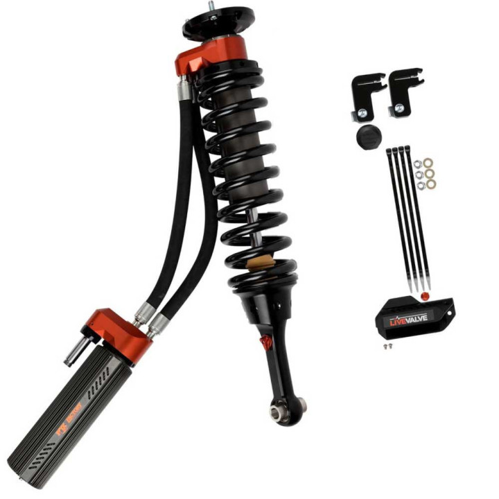 Front Nitro Coilover, FOX Factory Race 3.0 Reservoir Adjustable Internal Bypass Live Valve Lift 0-2 Inch, Ford F-150 2017 - 2020