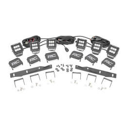 Kit de Integrare Proiectoare LED Omologate Pentru Luminile de Ceață, Rough Country Triple LED fog light kit, Ford F-150 Raptor 2