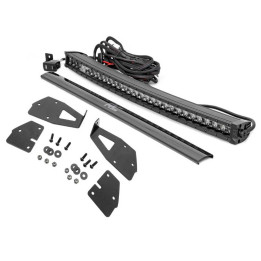 EC Approved LED Projector Integration Kit for Grille, Rough Country LED hidden grille kit light bar 30" White DRL Black Series, 