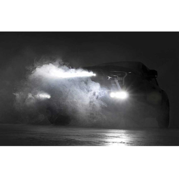 EC Approved LED Projector Integration Kit for Grille, Rough Country LED hidden grille kit light bar 30" White DRL Black Series, 