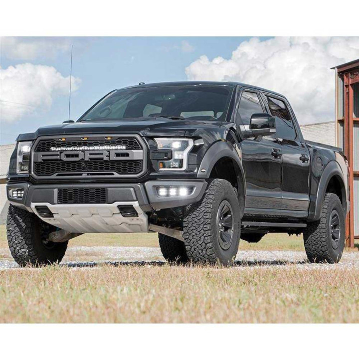 EC Approved LED Projector Integration Kit for Grille, Rough Country LED hidden grille kit 30" Black Series, Ford F-150 Raptor 20