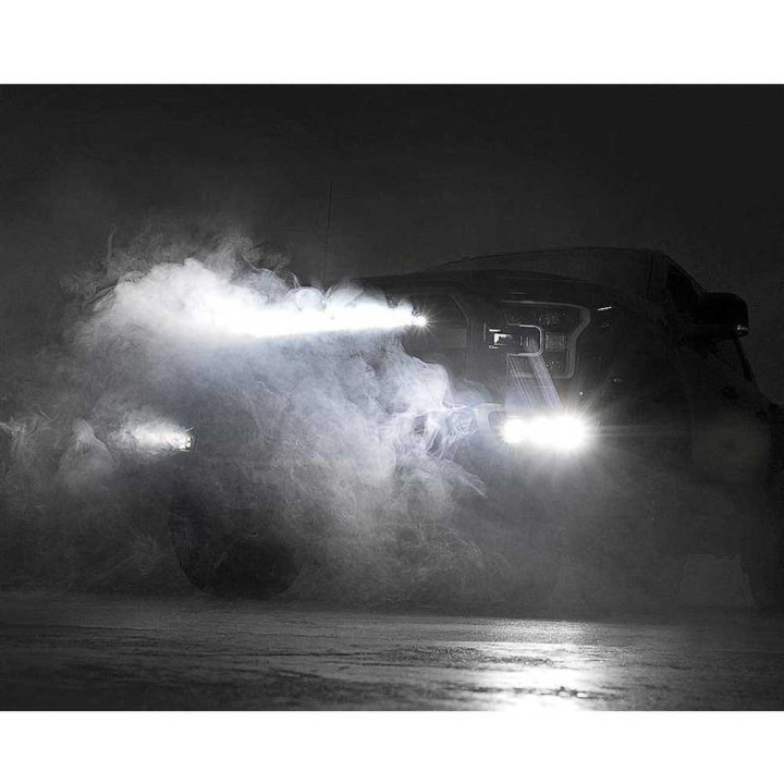 EC Approved LED Projector Integration Kit for Grille, Rough Country LED hidden grille kit 30" Black Series, Ford F-150 Raptor 20