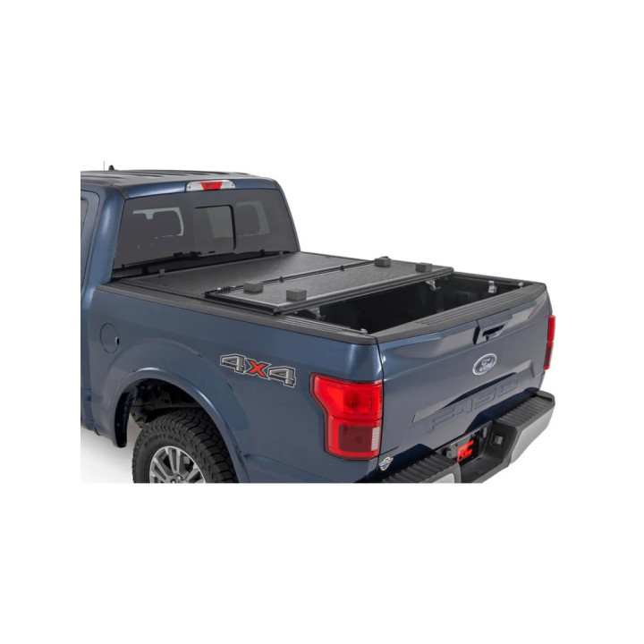 Lid Tonneau Bed Cover, Rough Country Tri-Fold, Chevrolet Colorado / GMC Canyon Bed Length 5.7 Feet 2014 - 2100 - EDK.ro