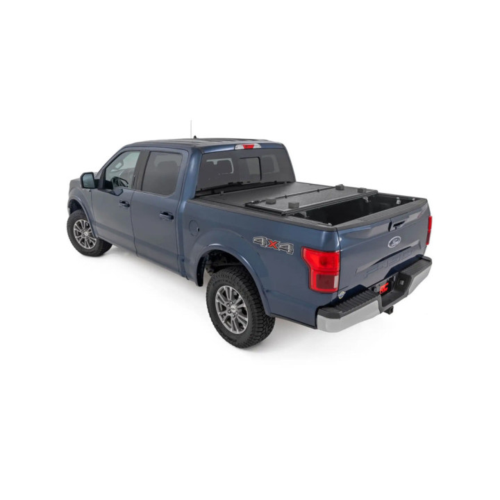 Lid Tonneau Bed Cover, Rough Country Tri-Fold, Chevrolet Colorado / GMC Canyon Bed Length 5.7 Feet 2014 - 2100 - EDK.ro