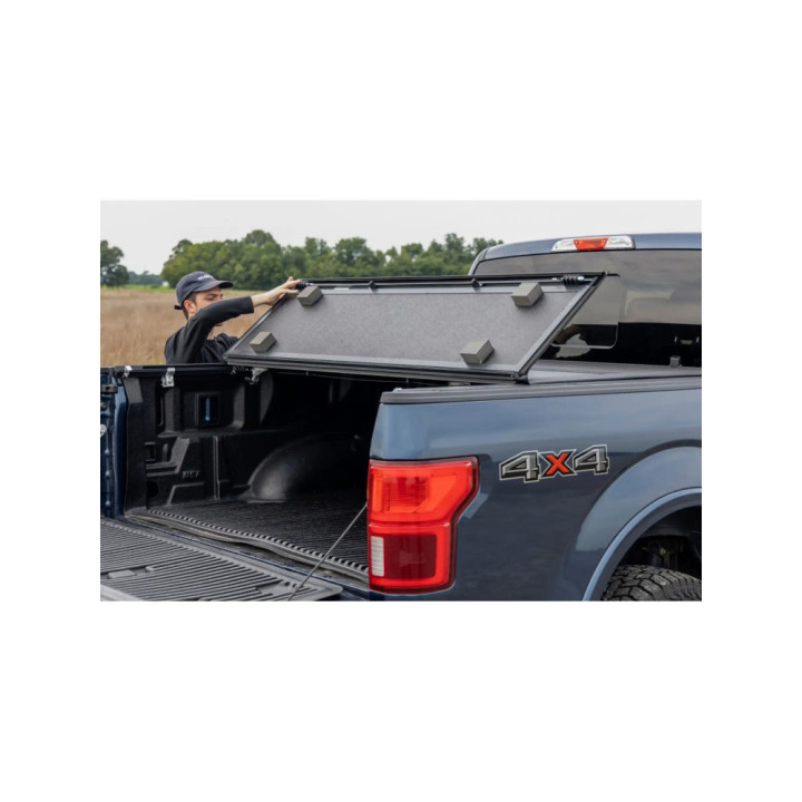 Lid Tonneau Bed Cover, Rough Country Tri-Fold, Chevrolet Colorado / GMC Canyon Bed Length 5.7 Feet 2014 - 2100 - EDK.ro