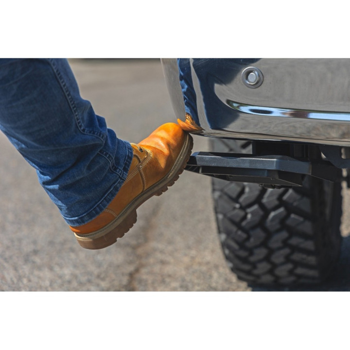 Bed Access Step, Rough Country Retractable Step, Ford F-150 2021 - Present - EDK.ro