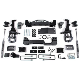 Lift Kit with Nx2 Shock Absorbers, BDS Suspension Lift 6 Inch, Ford F-150 2021 - Present - EDK.ro