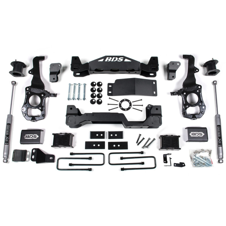 Lift Kit with Nx2 Shock Absorbers, BDS Suspension Lift 6 Inch, Ford F-150 2021 - Present - EDK.ro