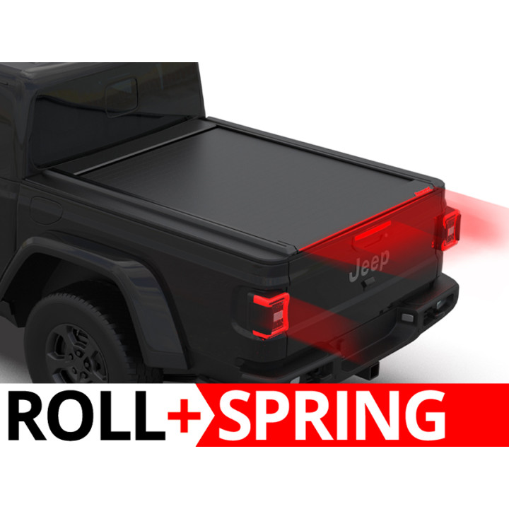 Spring Assisted Roll Top Tonneau Bed Cover, Tessera 4x4 Roll+, Jeep Gladiator 2020 - Present - EDK.ro