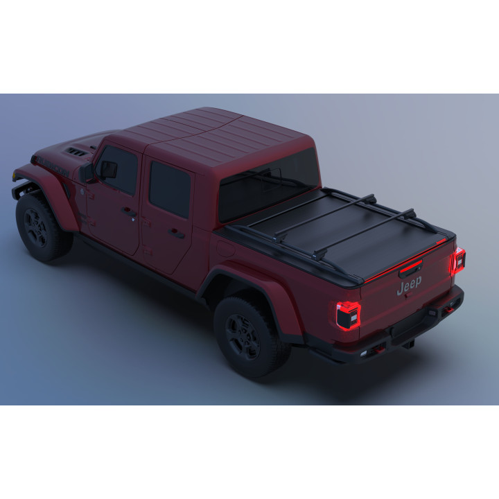 Spring Assisted Roll Top Tonneau Bed Cover, Tessera 4x4 Roll+, Jeep Gladiator 2020 - Present - EDK.ro